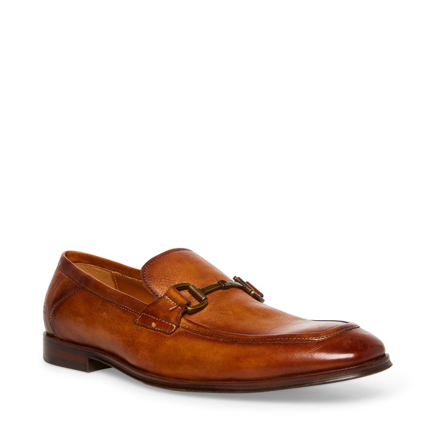 Steve Madden Aahron Lær Loafers Herre Brune | BOMSH6897