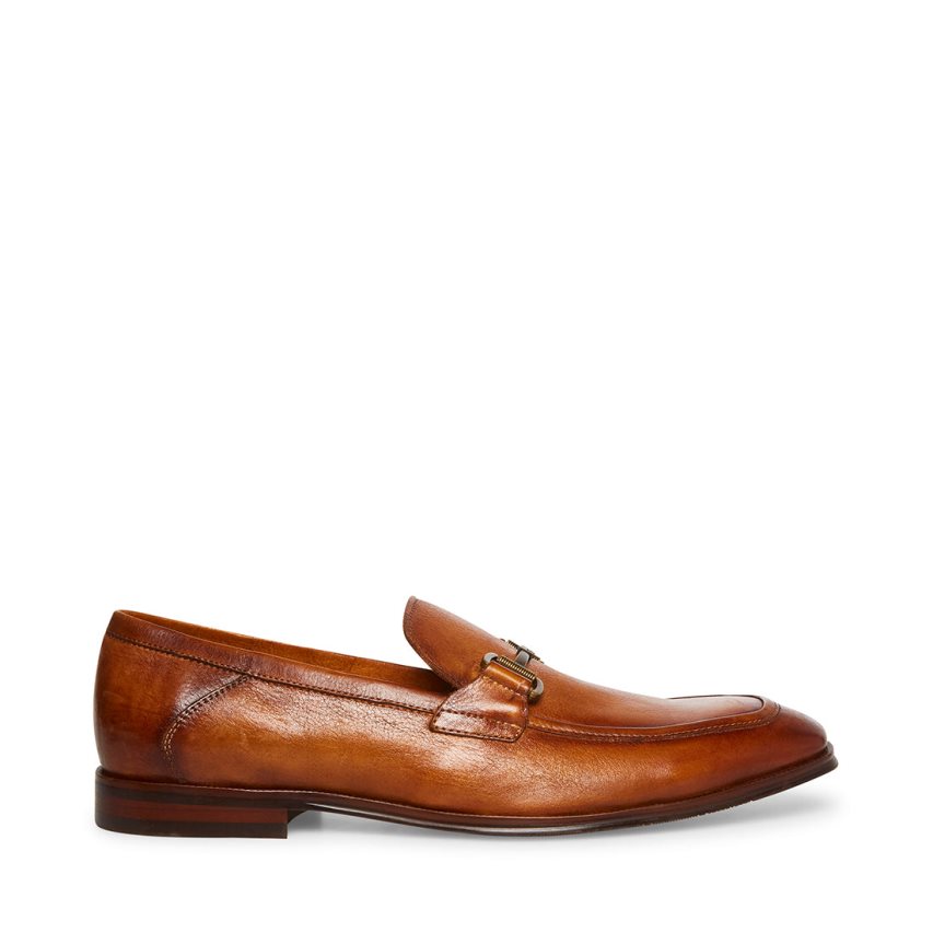 Steve Madden Aahron Lær Loafers Herre Brune | BOMSH6897