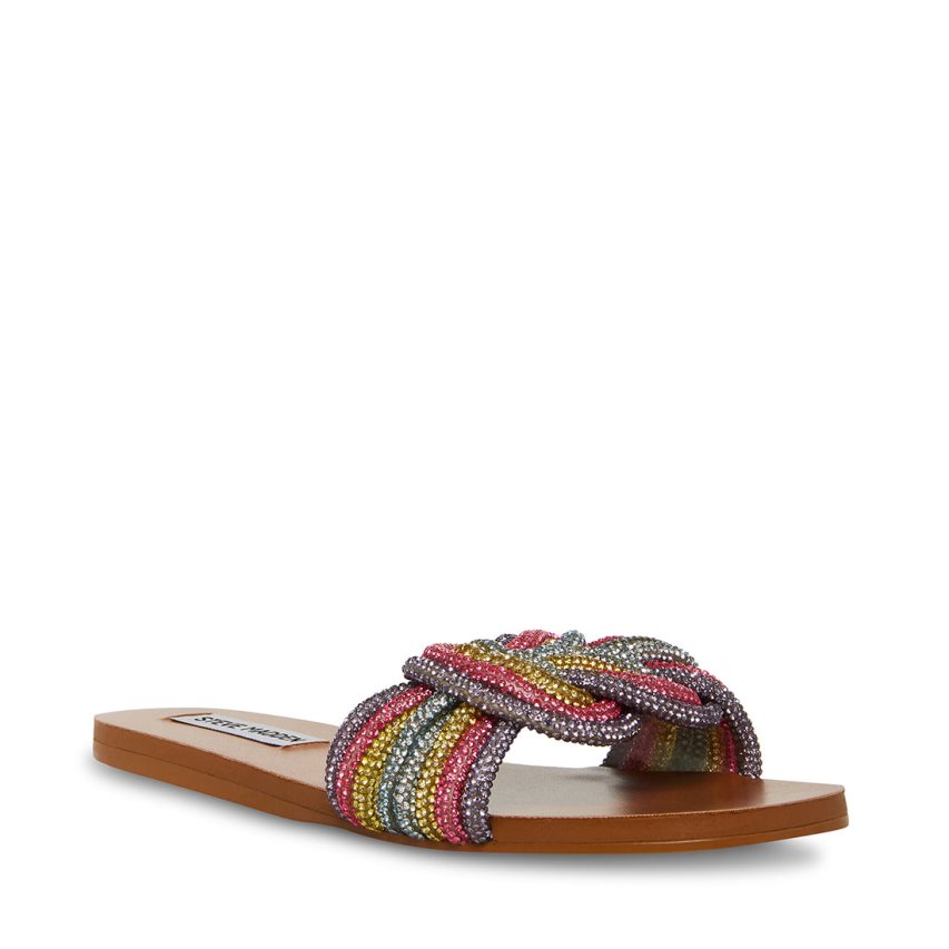 Steve Madden Adore Flate Sandaler Dame Multicolor | IURQL7809