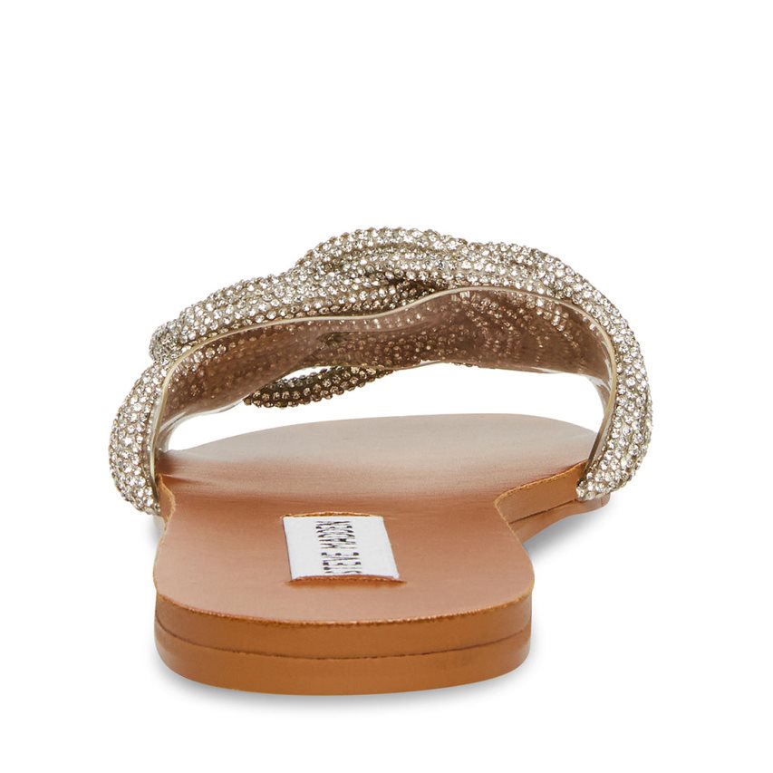 Steve Madden Adore Flate Sandaler Dame Sølv | ENVSU2596