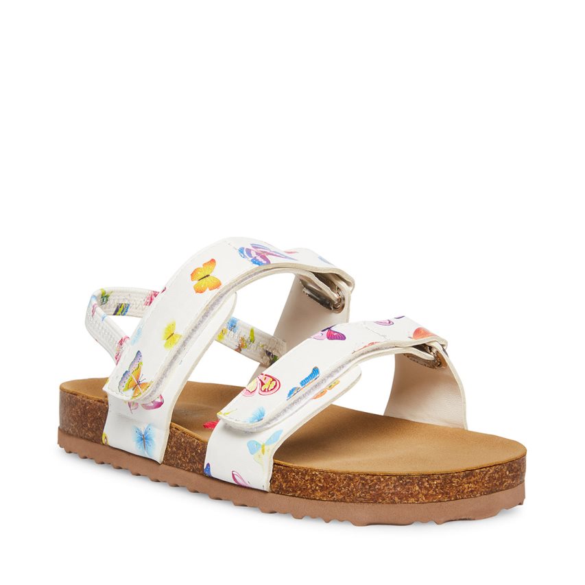 Steve Madden Adouble Platåsandaler Barn Hvite Multicolor | XULPH9137