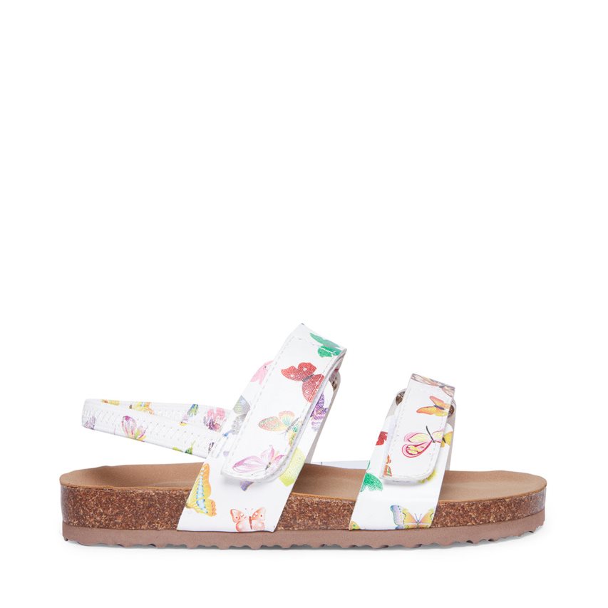 Steve Madden Adouble Platåsandaler Barn Hvite Multicolor | XULPH9137