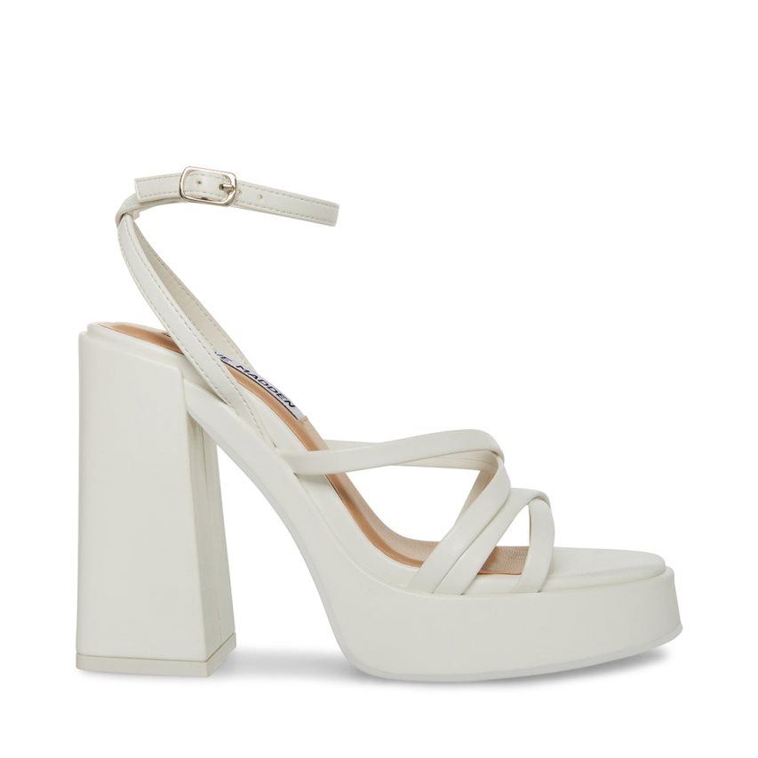 Steve Madden Affection Sandaler med Hæl Dame Hvite | TDPKC6328