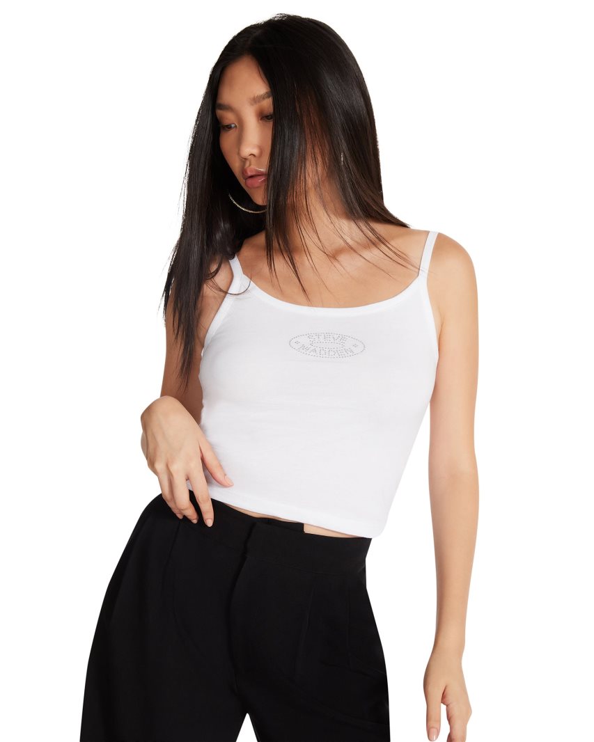 Steve Madden Alexa Singlet Dame Hvite | IJFAZ8607