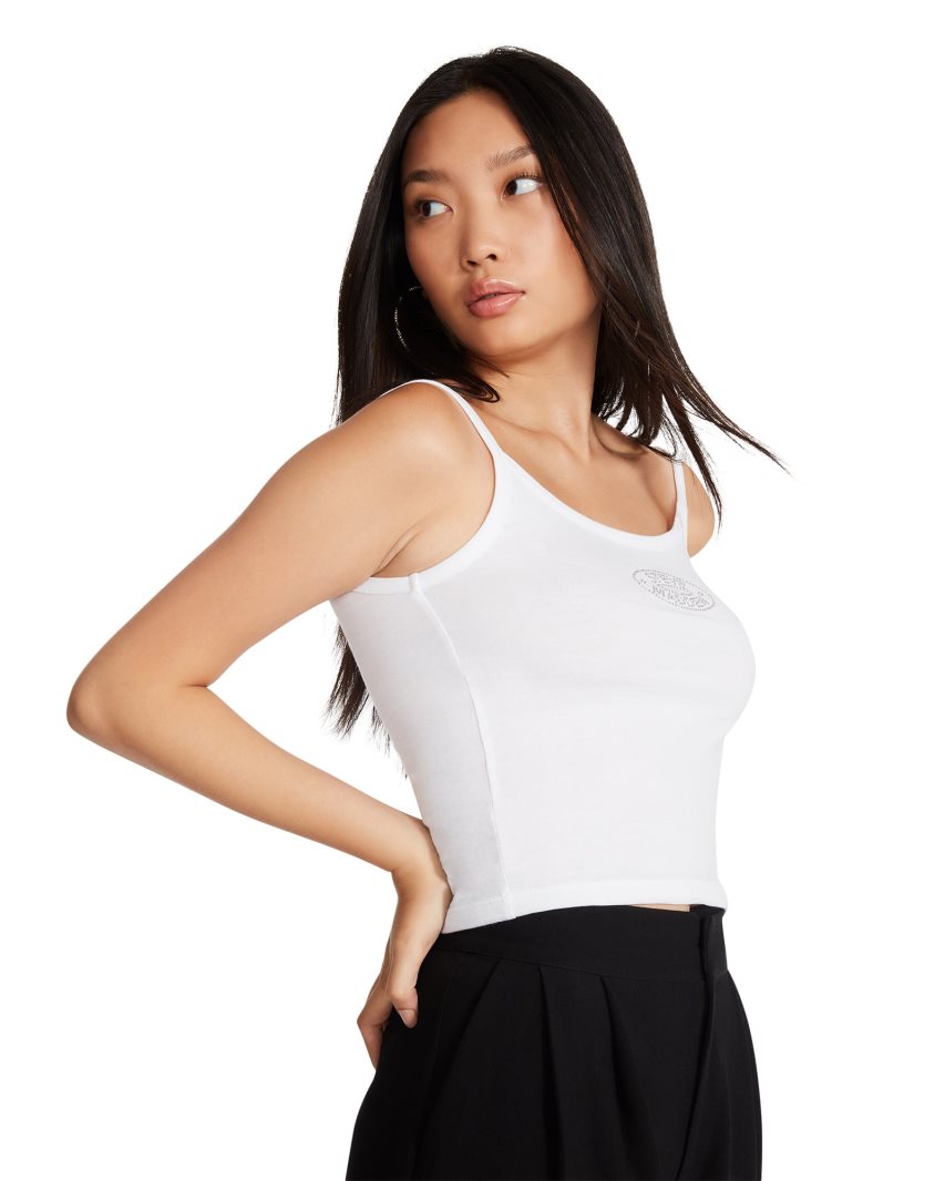 Steve Madden Alexa Singlet Dame Hvite | IJFAZ8607