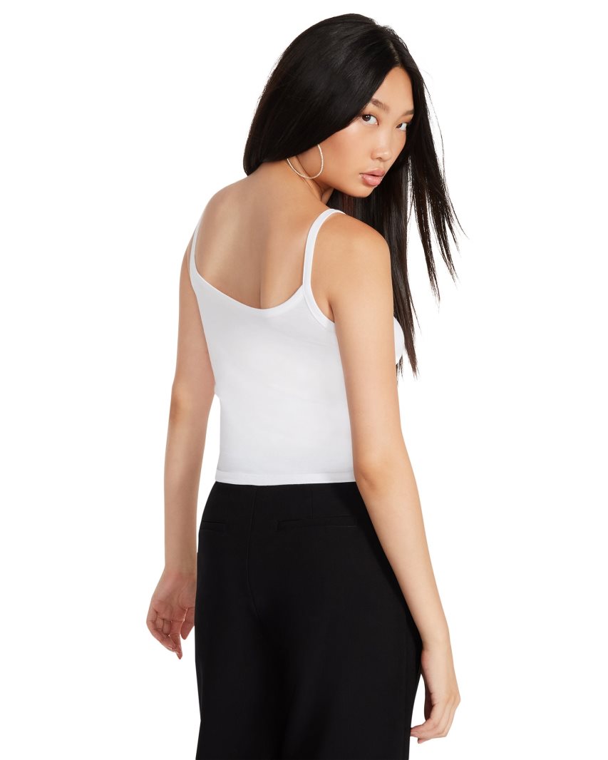 Steve Madden Alexa Singlet Dame Hvite | IJFAZ8607