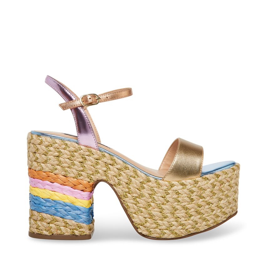 Steve Madden Andrea Platåsandaler Dame Multicolor | FCIEA7281