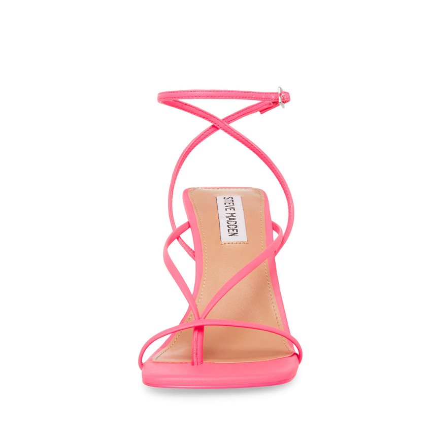 Steve Madden Annie Neon Sandaler med Hæl Dame Rosa | DJPVT0846