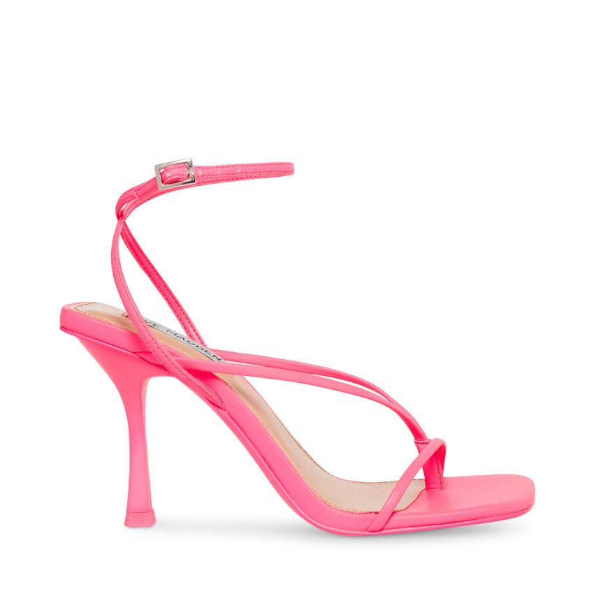 Steve Madden Annie Neon Sandaler med Hæl Dame Rosa | DJPVT0846