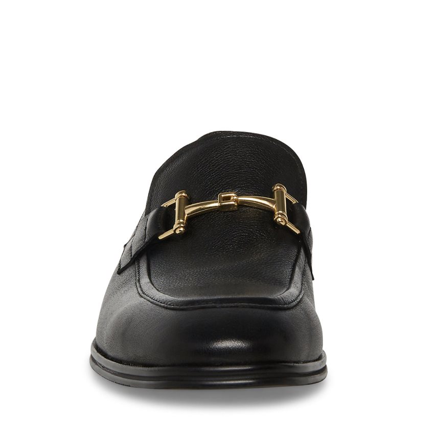 Steve Madden Archee Lær Loafers Herre Svarte | SLMIJ7124