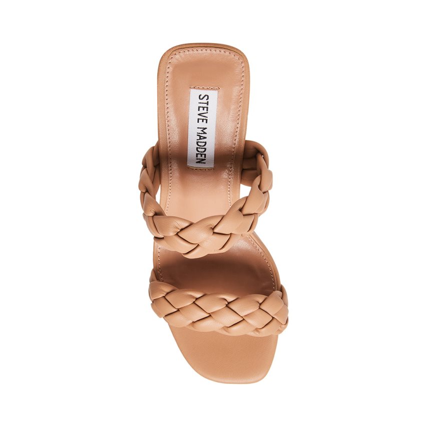 Steve Madden Banks Sandaler med Hæl Dame Beige | HUZIA5249