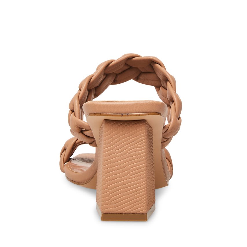 Steve Madden Banks Sandaler med Hæl Dame Beige | HUZIA5249