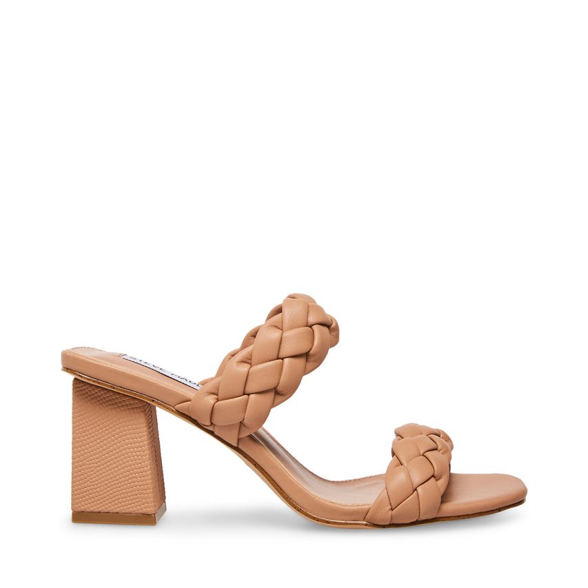 Steve Madden Banks Sandaler med Hæl Dame Beige | HUZIA5249