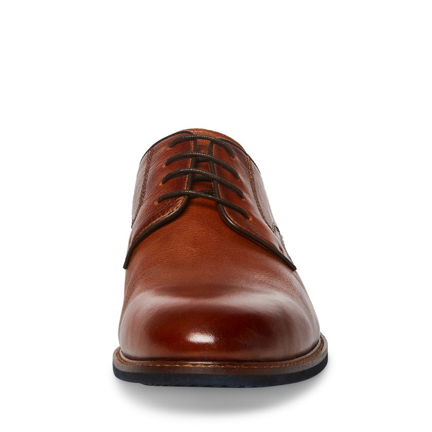 Steve Madden Bannon Lær Derby Sko Herre Brune | VWJMP3068