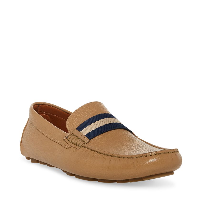 Steve Madden Baz Lær Loafers Herre Lyse Brune | SYXIT4975