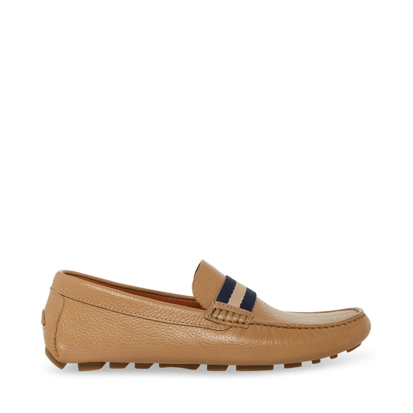 Steve Madden Baz Lær Loafers Herre Lyse Brune | SYXIT4975