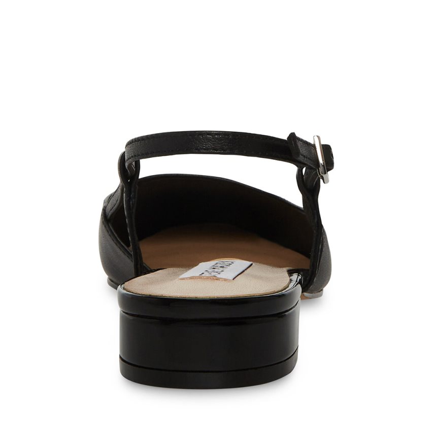 Steve Madden Belinda Lær Mules Sko Dame Svarte | NEUTP0257