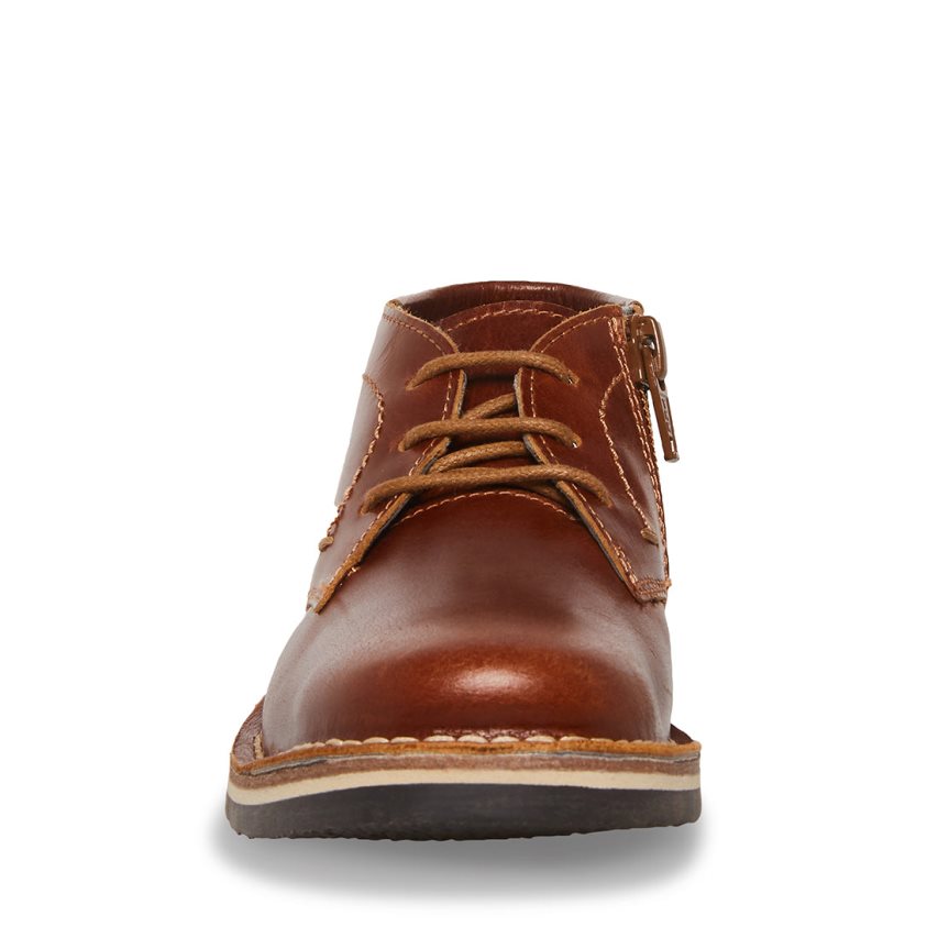 Steve Madden Bharkeen Lær Chukka Støvler Barn Brune | EOXSW1672