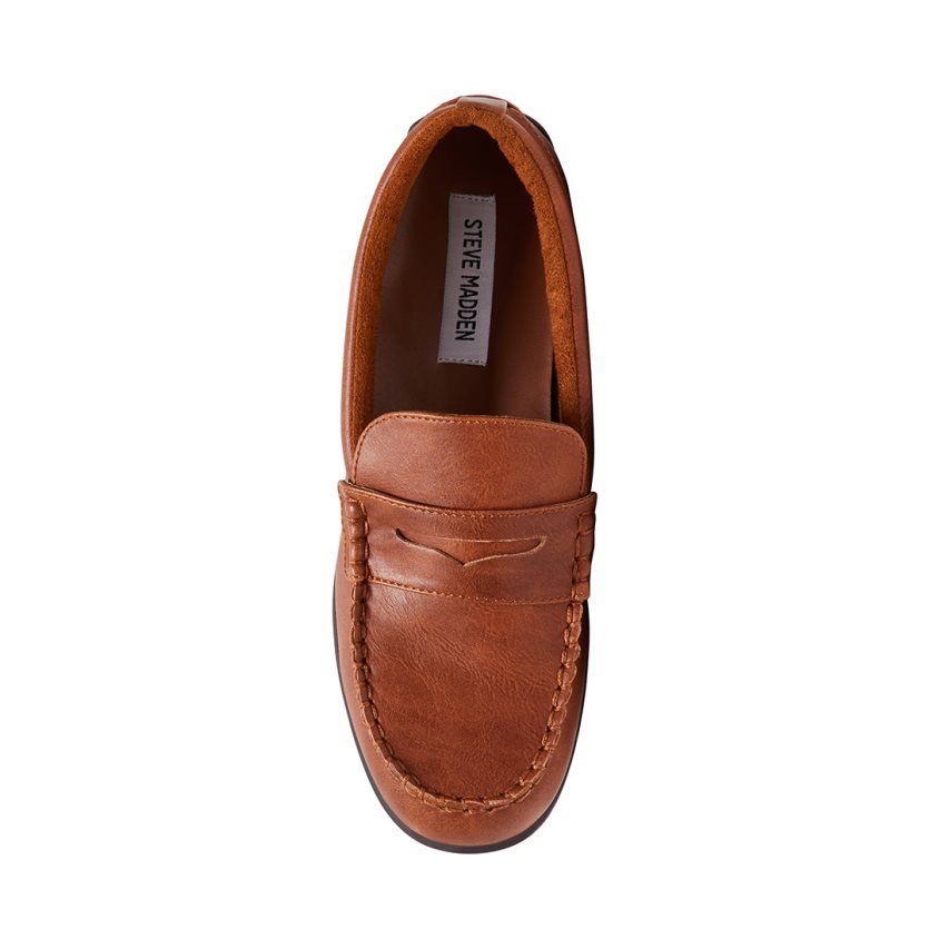 Steve Madden Bjared Natural Loafers Barn Brune | TLJSY2179