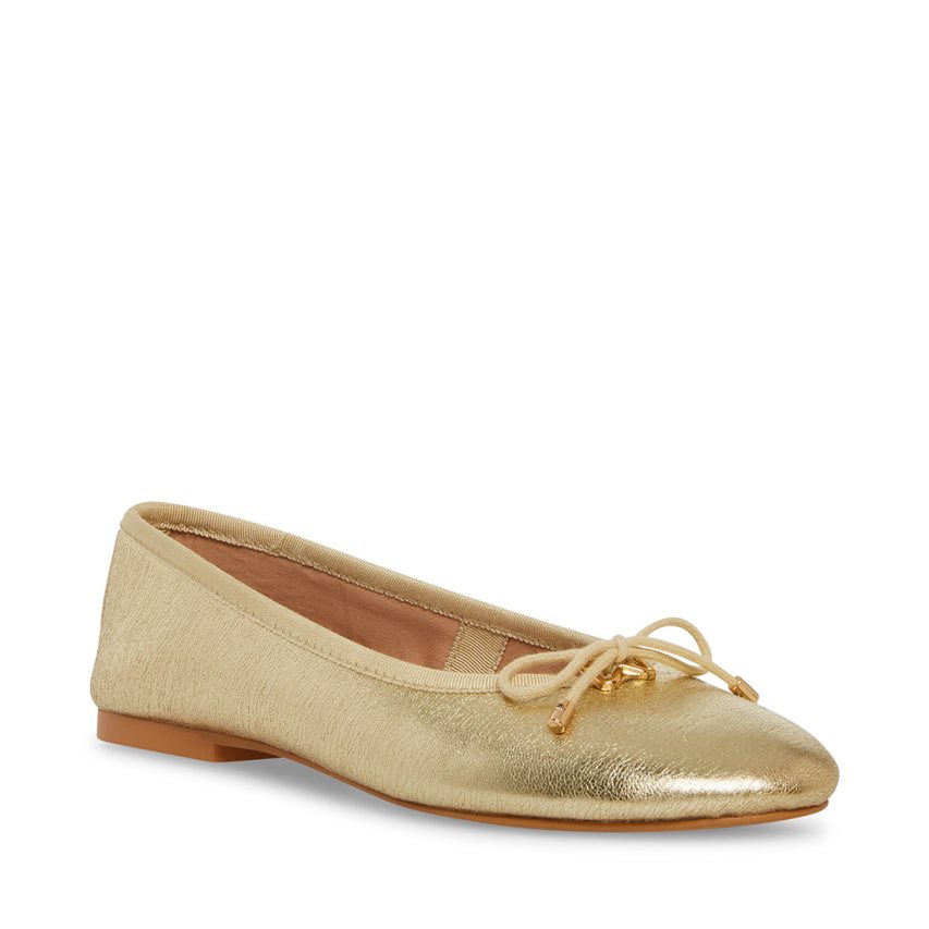 Steve Madden Blossoms Ballerinasko Dame Gull | OCHPJ4102