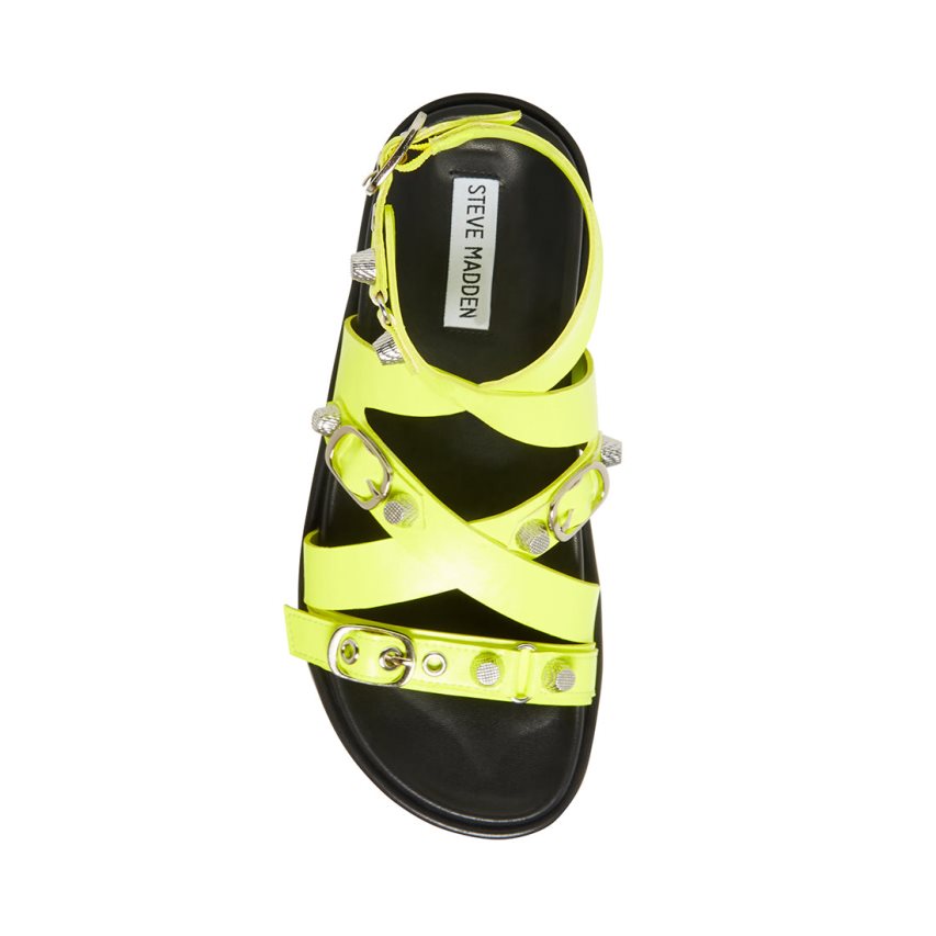 Steve Madden Brant Neon Platåsandaler Dame Grønn | UCVJK3104