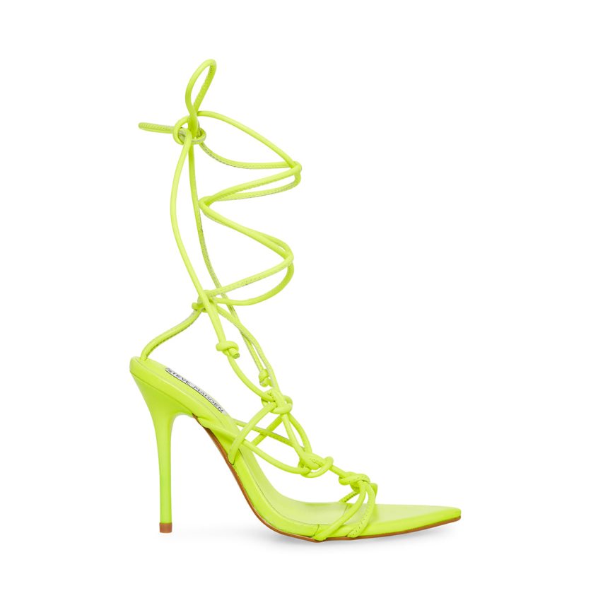 Steve Madden Buffy Neon Sandaler med Hæl Dame Grønn | LVOQE0629