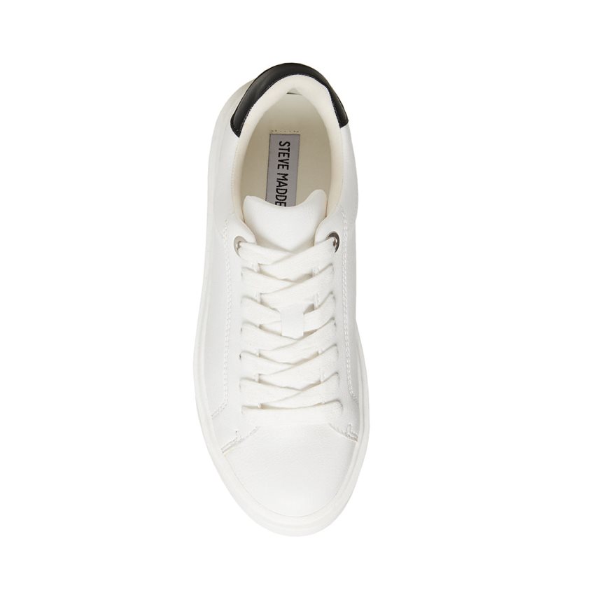 Steve Madden Catcher Joggesko Dame Hvite | DQJXN0169