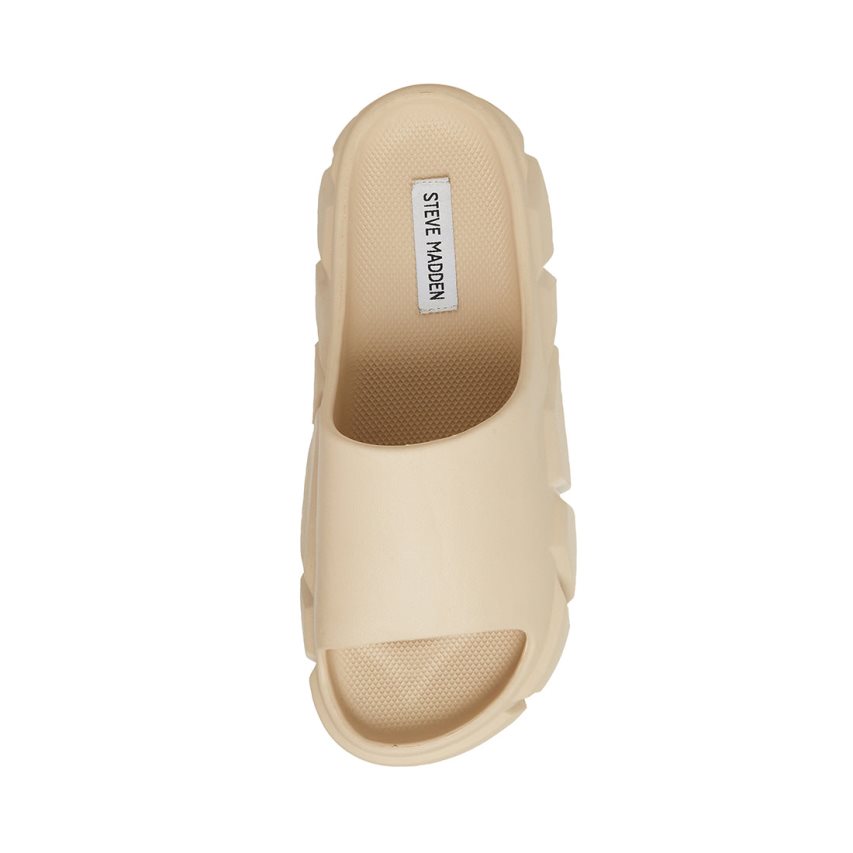 Steve Madden Charged Badesandaler Herre Beige | NCZJH1428