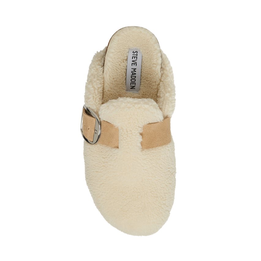 Steve Madden Cuddle Badesandaler Dame Hvite | UMZBS4216