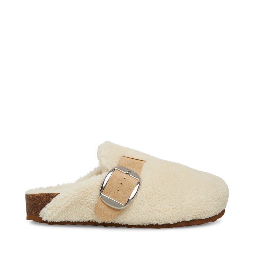 Steve Madden Cuddle Badesandaler Dame Hvite | UMZBS4216