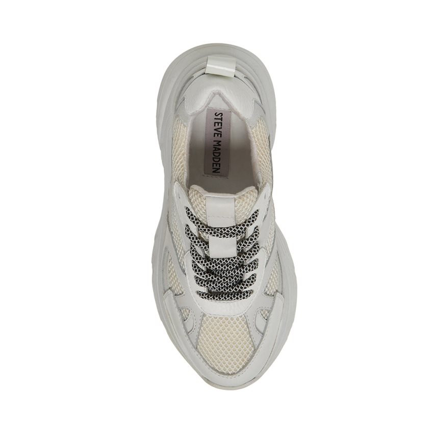 Steve Madden Dia Joggesko Dame Hvite | LFYDV9138