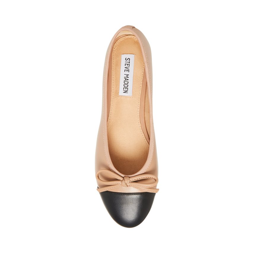 Steve Madden Ellison Natural Ballerinasko Dame Beige | WTPCU5098