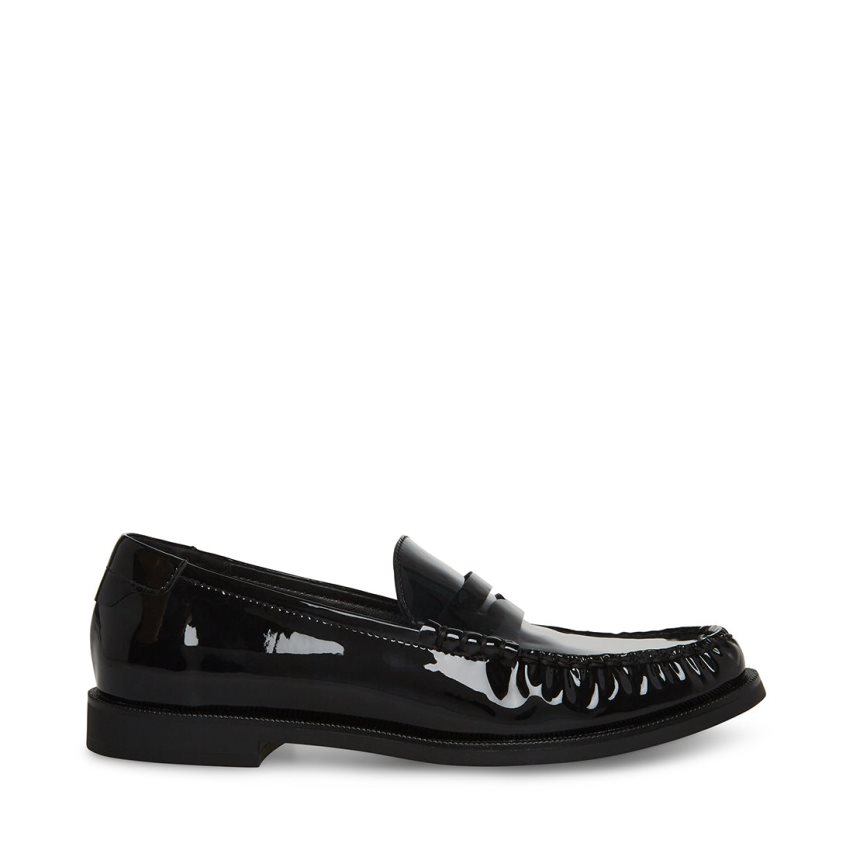 Steve Madden Emmet Patent Loafers Dame Svarte | ZMBGT3087