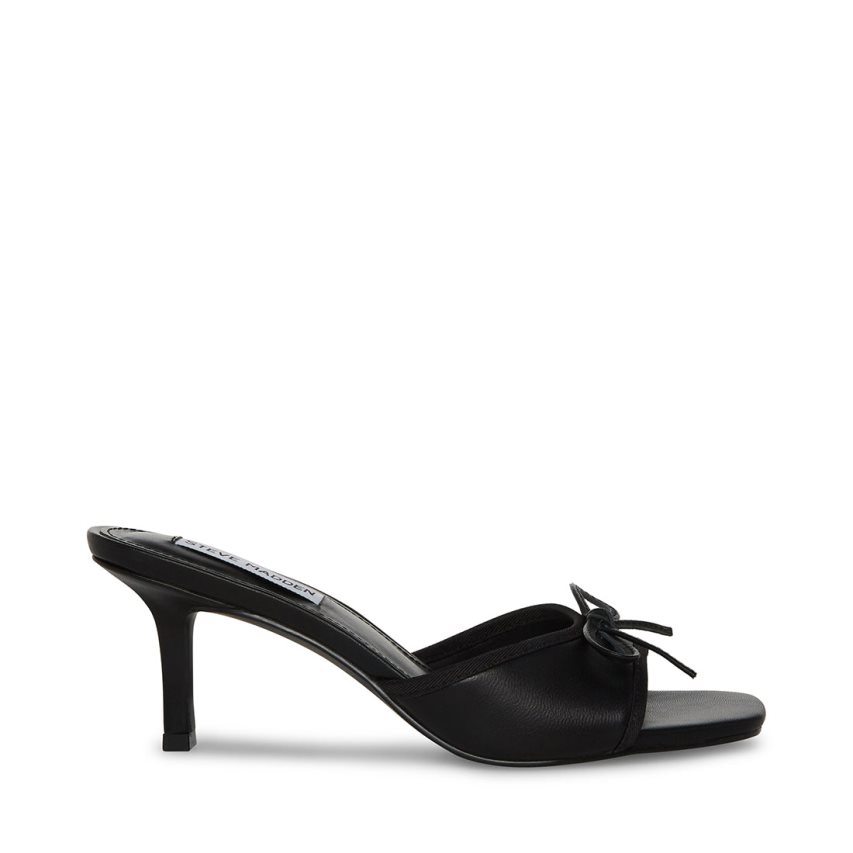 Steve Madden Emory Lær Mules Sko Dame Svarte | WPDNU6289