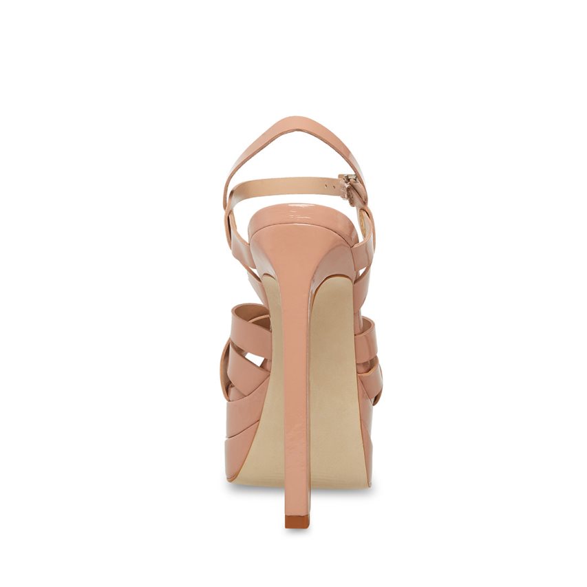 Steve Madden Flirt Patent Sandaler med Hæl Dame Rosa | EPZSY1372