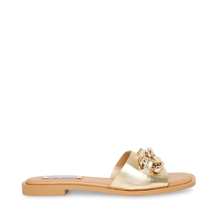 Steve Madden Gene Badesandaler Dame Gull | CNVHK9271