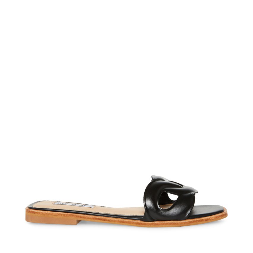 Steve Madden Helene Badesandaler Dame Svarte | UVRZD8941