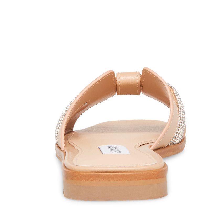 Steve Madden Holli Lær Badesandaler Dame Beige | SWDTE1064