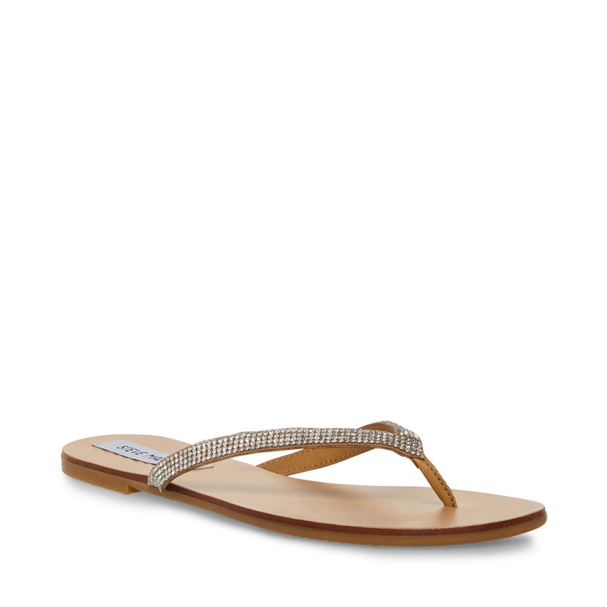 Steve Madden Image-r Flip Flops Dame Sølv | UZMHT8954