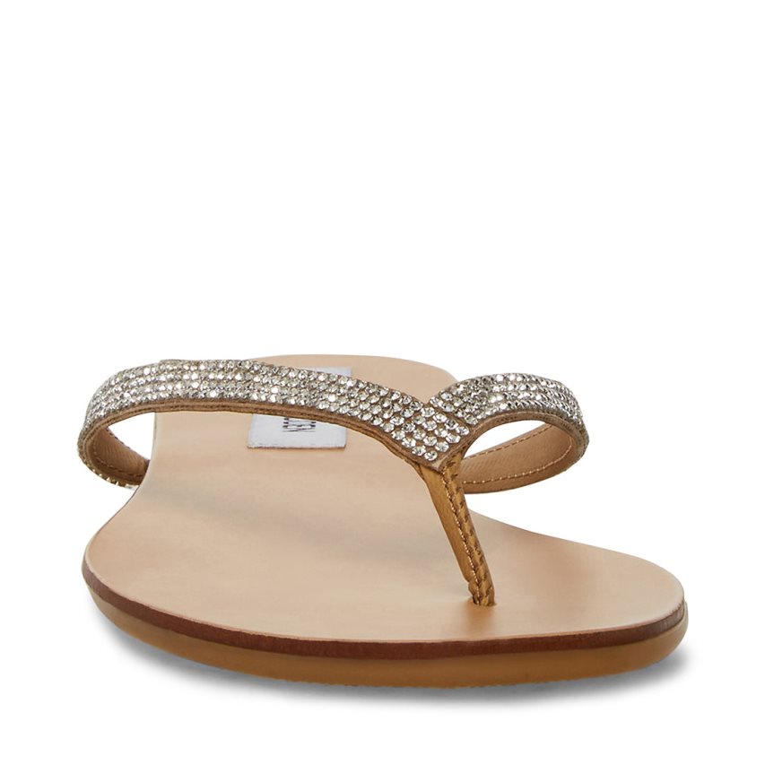 Steve Madden Image-r Flip Flops Dame Sølv | UZMHT8954