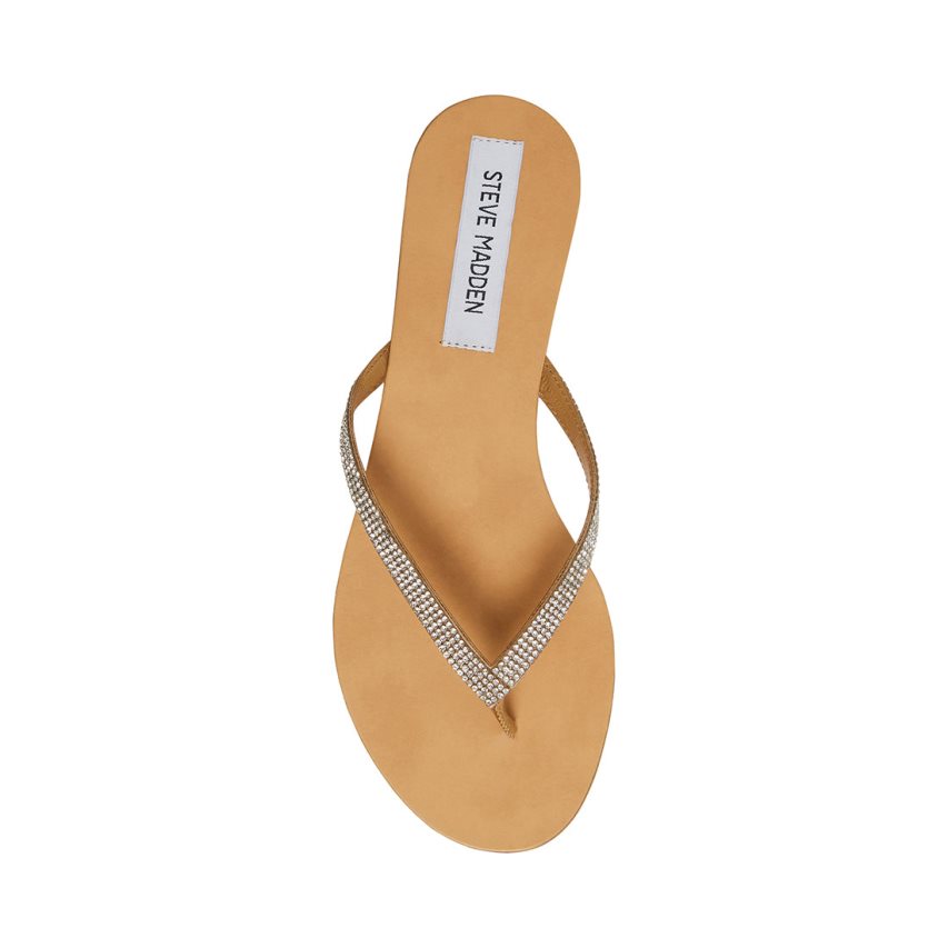 Steve Madden Image-r Flip Flops Dame Sølv | UZMHT8954