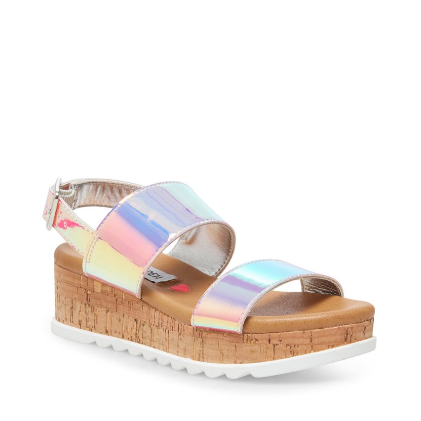 Steve Madden Jbrendaa Iridescent Platåsandaler Barn Multicolor | SAVXE0915