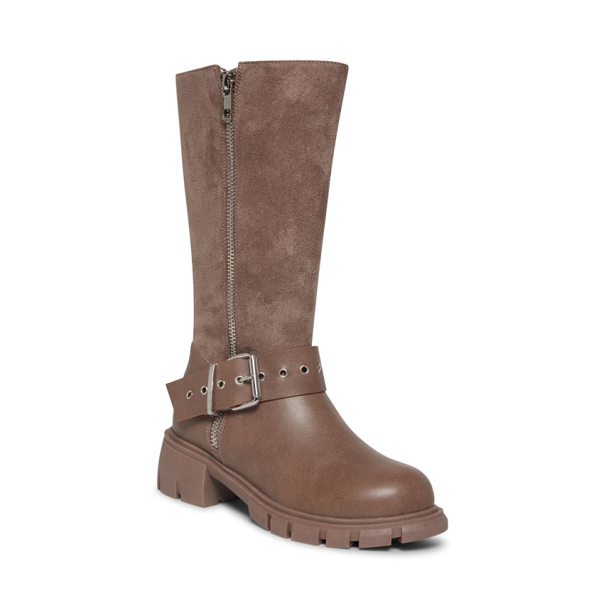 Steve Madden Jholly Høye Støvletter Barn Brune | TIUWG3941