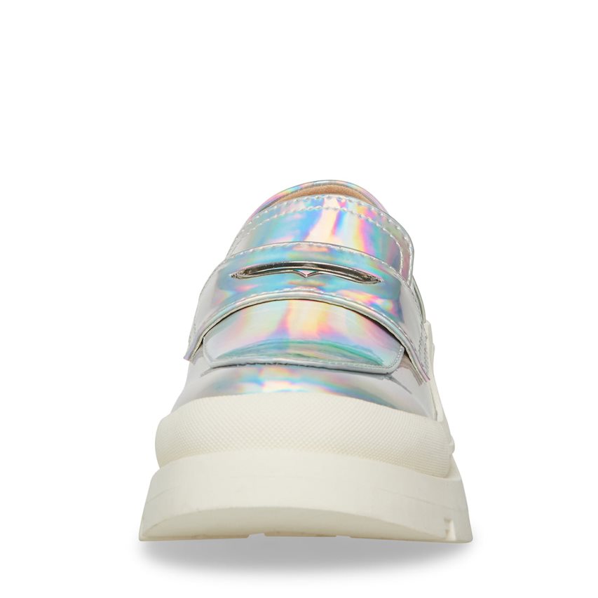 Steve Madden Jlawrnce Iridescent Platform Sko Barn Sølv | YOVIU5831