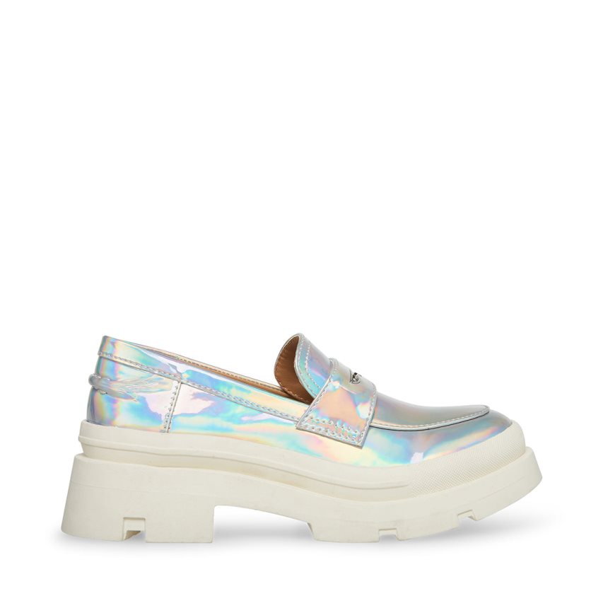 Steve Madden Jlawrnce Iridescent Platform Sko Barn Sølv | YOVIU5831