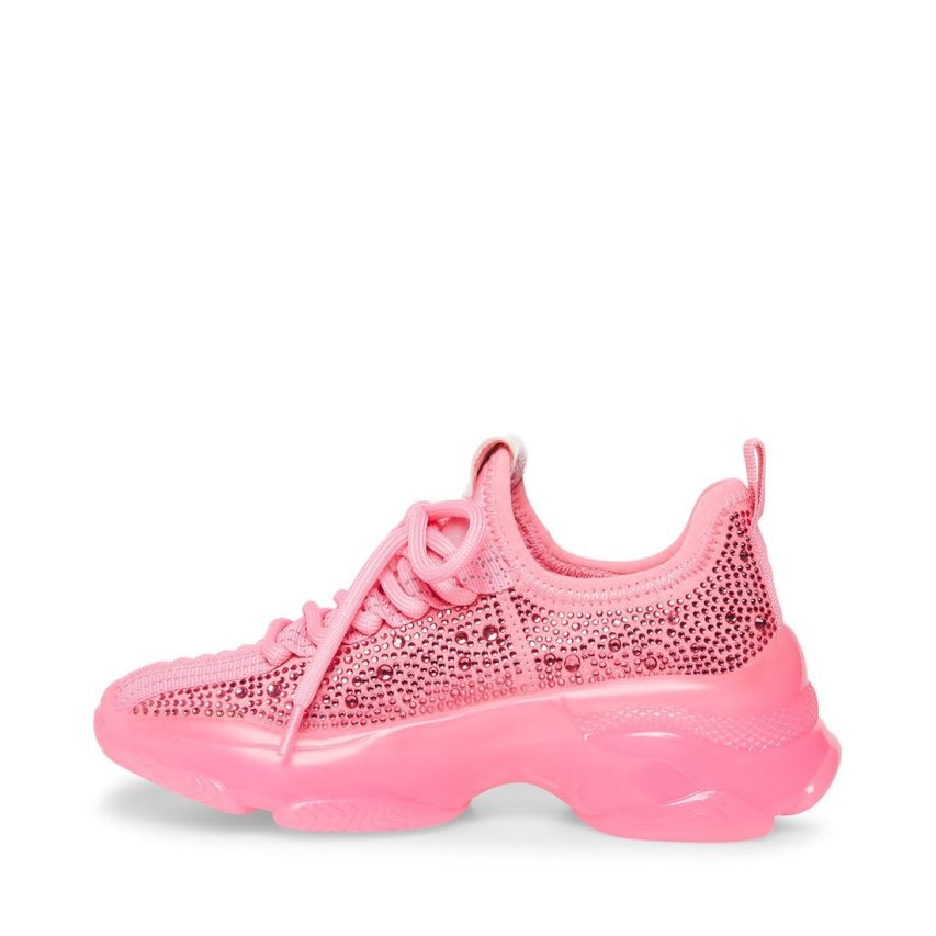 Steve Madden Jmaxima Neon Joggesko Barn Rosa | LWXYE2156