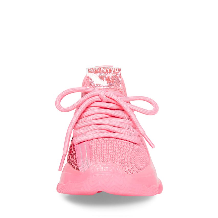 Steve Madden Jmaxima Neon Joggesko Barn Rosa | LWXYE2156