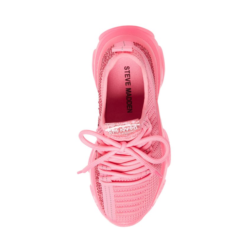 Steve Madden Jmaxima Neon Joggesko Barn Rosa | LWXYE2156