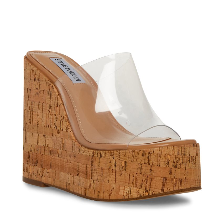 Steve Madden Joanne Wedge Dame Brune | ZJMVP6120