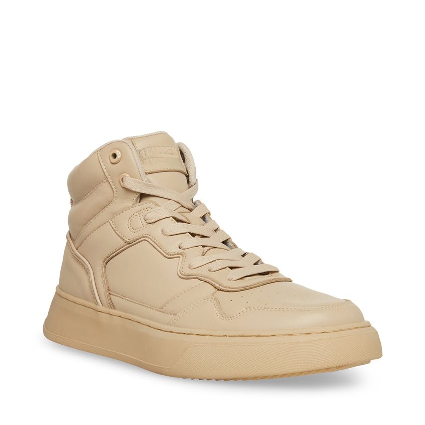 Steve Madden Jordee Lær Joggesko Herre Beige | ZYDBV9513